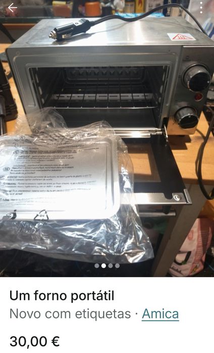 Forno portátil novo nunca foi usado