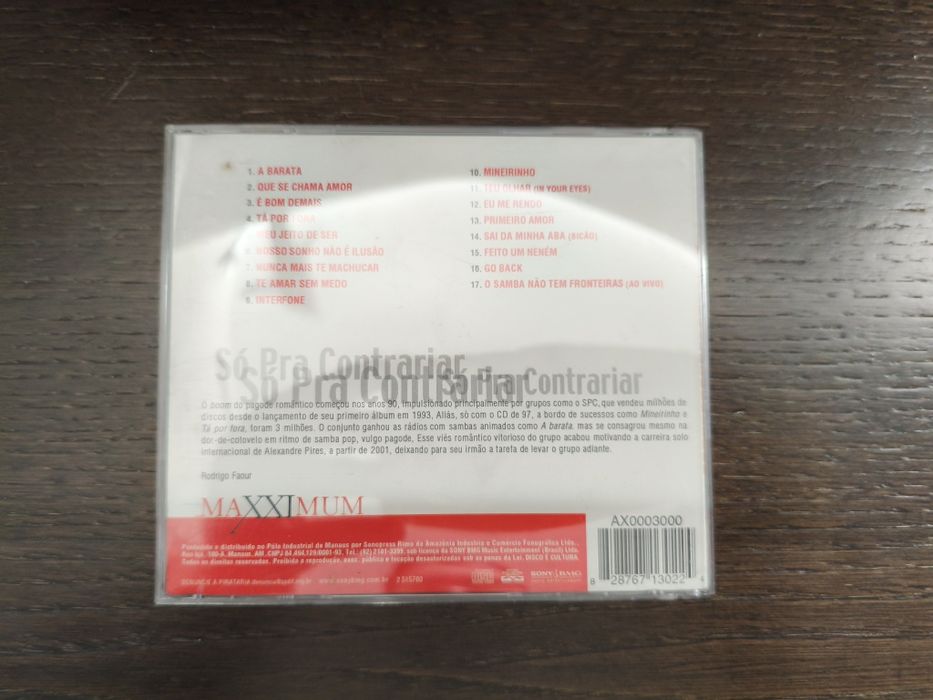 CD "Só para contrariar" do MAXXIMUM