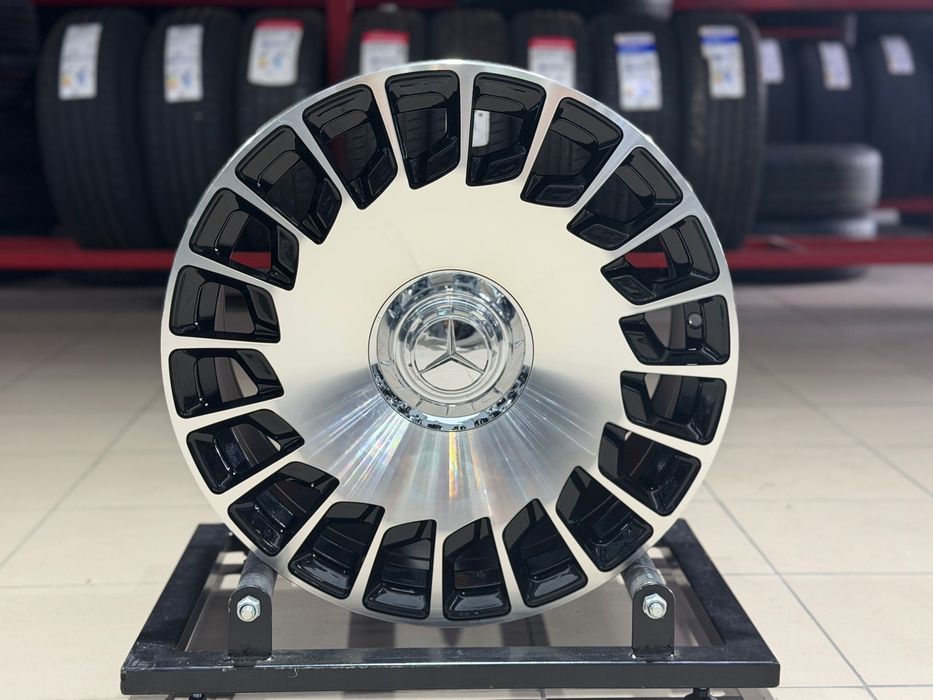 Різноширокі Диски REPLICA FB MR417G R19 5x112 Black Machined Face (Mercedes-Benz)