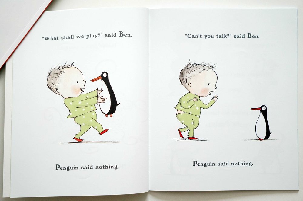 "Penguin" angielska książka na Święta dla dzieci Mikołaj