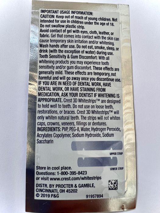 Paski Wybielające Crest 7 Levels oryginał z USA