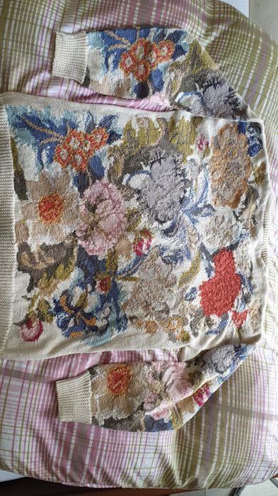 Vintage sweter wełna James Seaton jak nowy