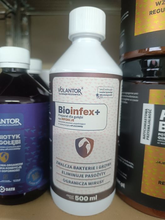 Bioinfex Volantor 500 ml gołębie, gołębie zamojskie