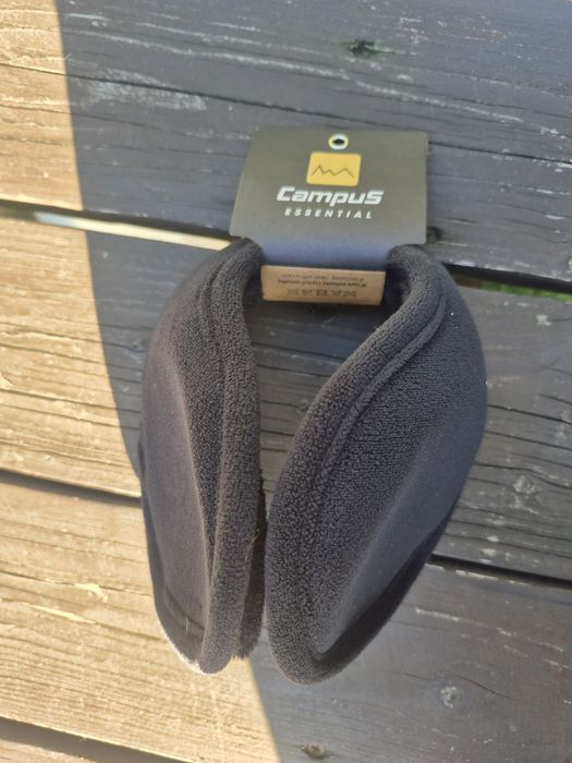 Campus nauszniki świetne czarne sportowe ocieplane jesien zima