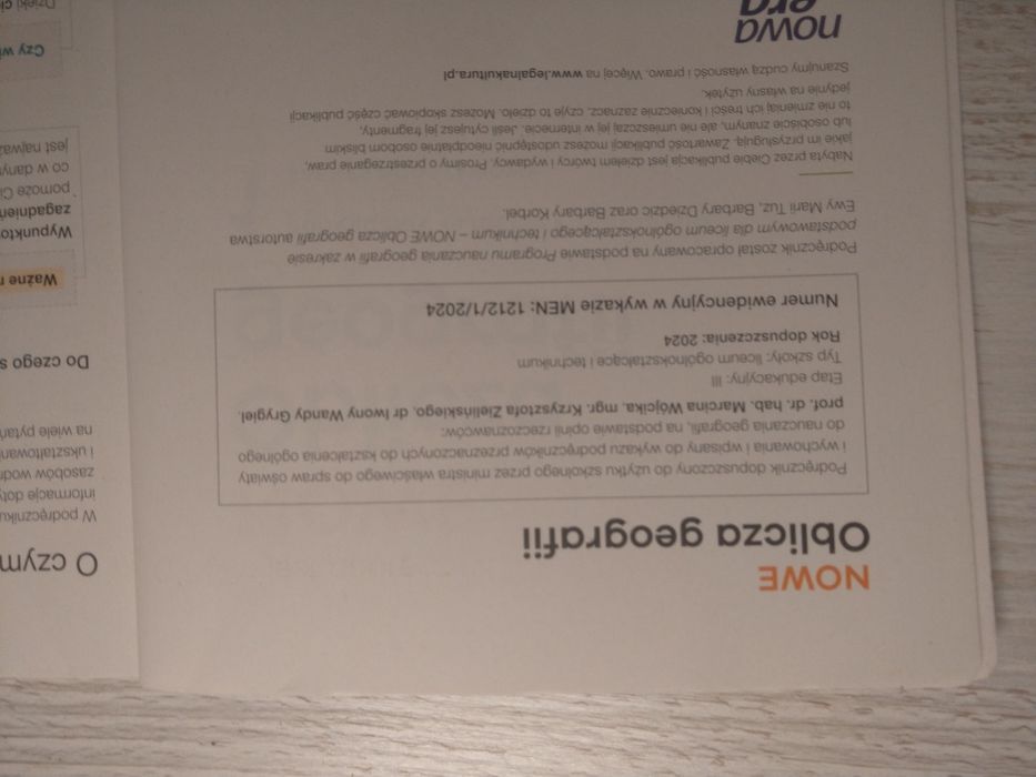 NOWE oblicza geografii 1