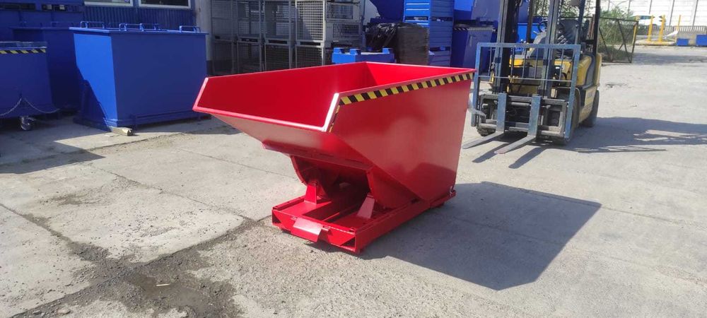 Stalowy kontener na złom TK 1100 L jakość premium