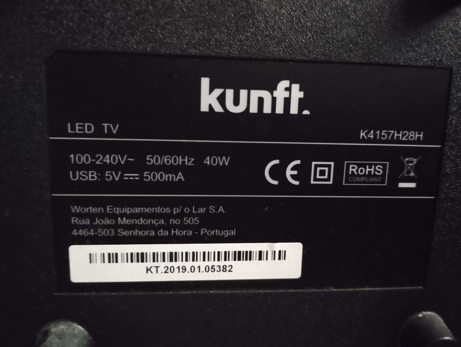 LED Tv Kunft 32" polegadas