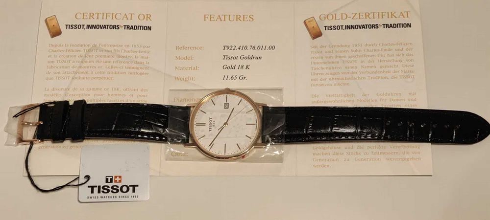Tissot Goldrun Gold 18K