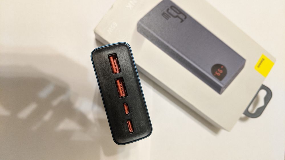 Павер банк Baseus 65W. Для ноутбуків. Оригінал