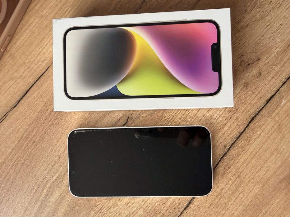 iPhone 14 128 GB – stan bardzo dobry + nowy pokrowiec+ kabel