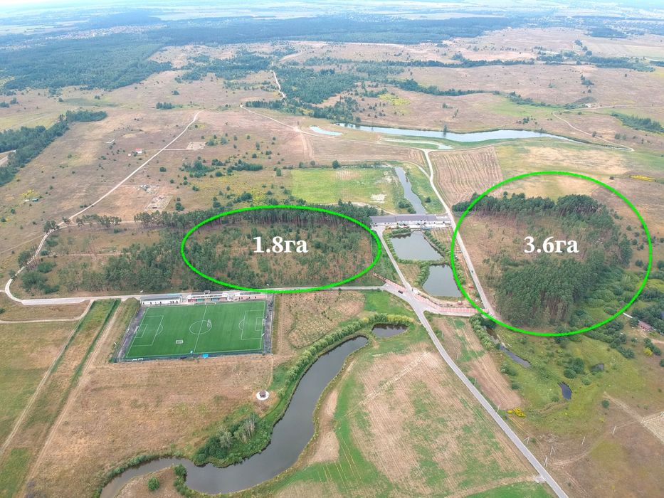 Земельна Ділянка в сосновому лісі 1.8га під забудову 500у, е, сотка