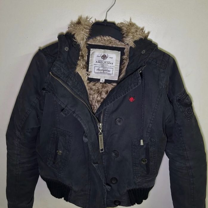 куртка бомбер жакет внутри мех аляска