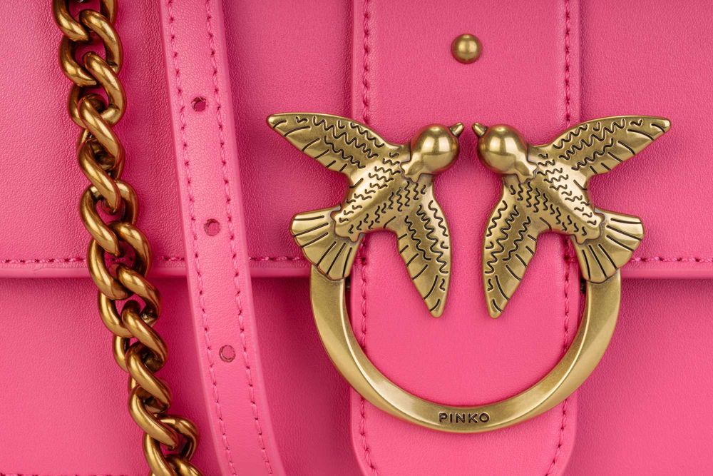 PINKO skórzana torebka listonoszka Love one Mini