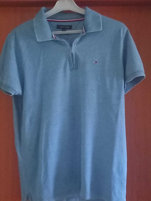 Jasnoniebieska męska koszulka/ t-shirt /polo  rozmiar L