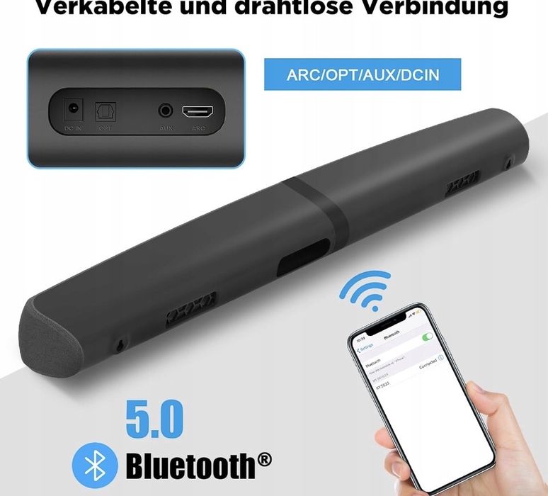 Głosnik GarageRock KY8000 Soundbar do TV-18 Bluetooth HDMI ARC AUX