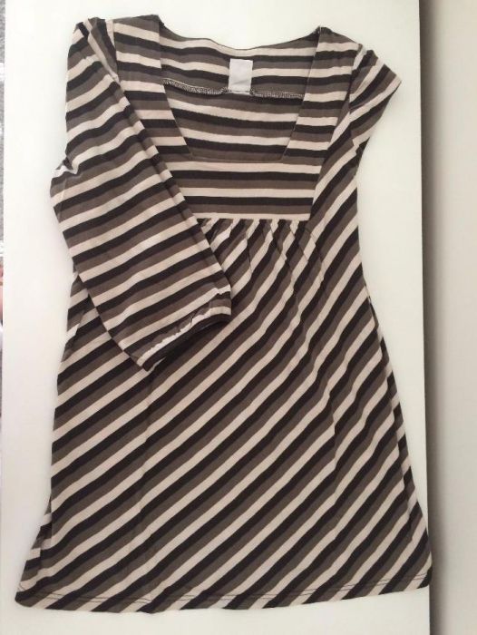 Camisola riscas manga 3/4 - muito barata