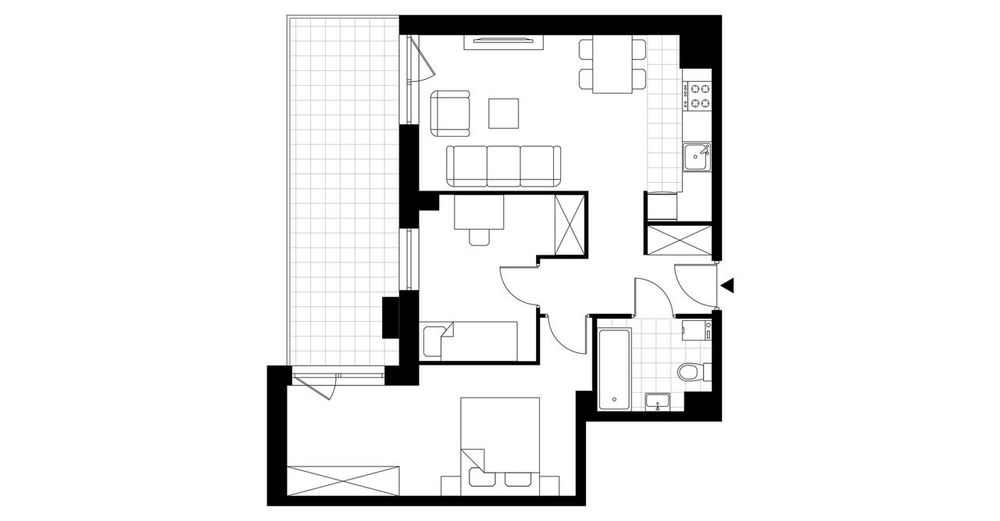 3-pokojowe mieszkanie 53 m² + taras Bez Pośredników - Widok 5