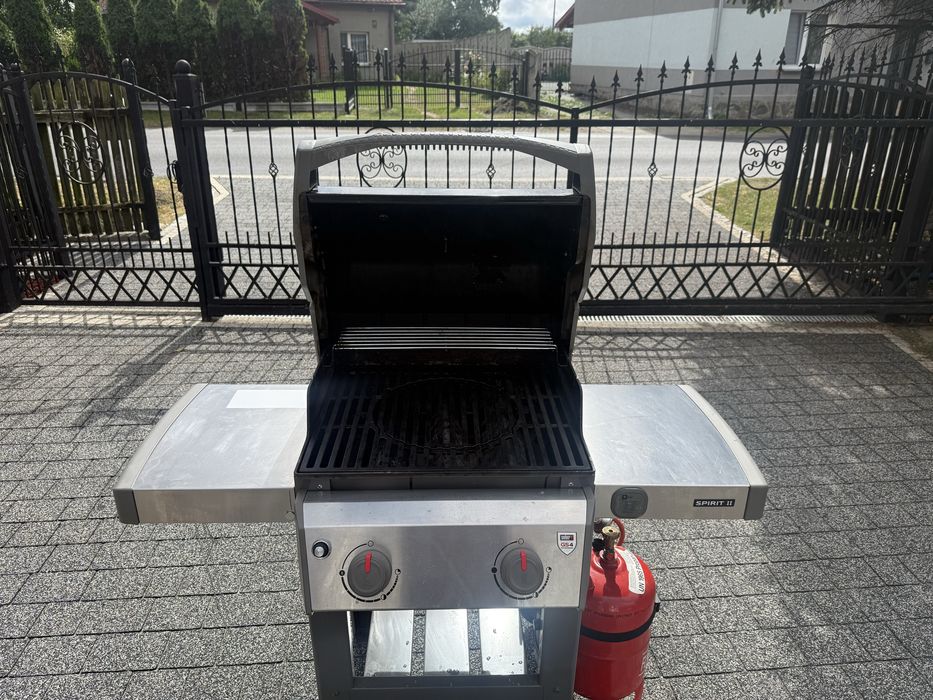 Grill weber spirit II gazowy, swietny stan! Zeliwny RUSZT GBS