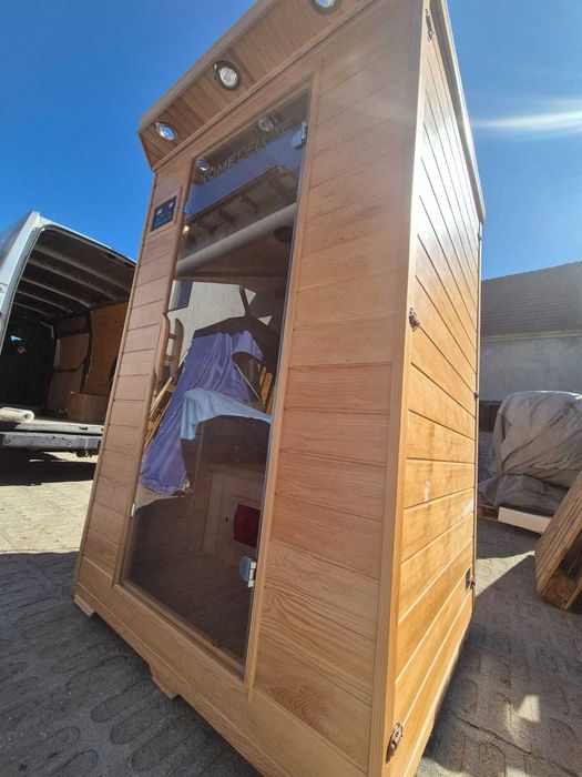 Sauna infrared infrarot infra red radio podczerwień full spectrum led