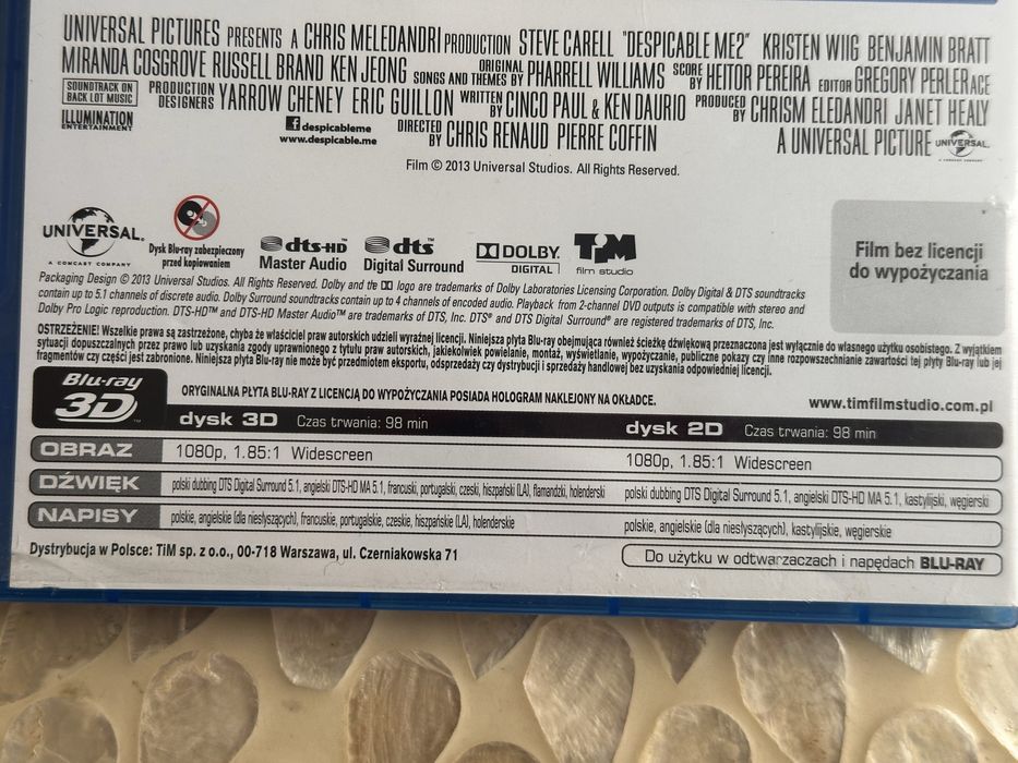 Minionki Rozrabiają blu-ray 3d + blu-ray, polskie wydanie