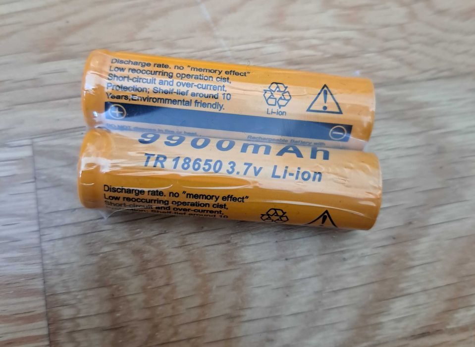 2 Rechargeable 18650 Batteries, 3.7 V, 9900 mAh – Brand New!64751554322819121