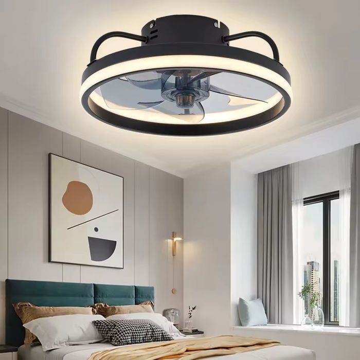Lampa sufitowa led z wiatrakiem dwa modele