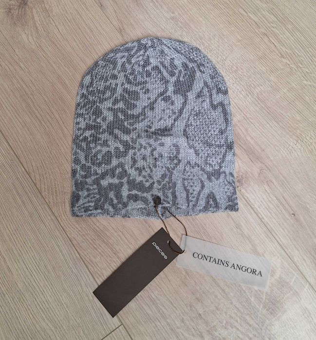Nowa cienka czapka szara/popielata r. S/M (XS) Pieces