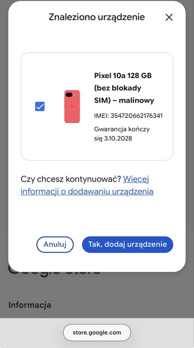 Google pixel 10a