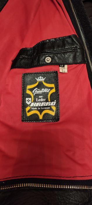 Вінтажний мотокостюм harro шкіряний