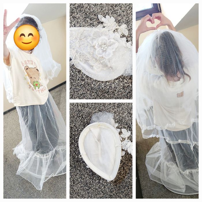 Suknia ślubna,  wzrost 172 cm (typowe M)