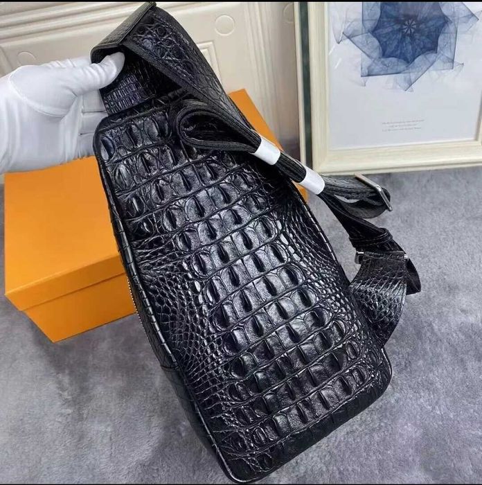 Бананка із крокодилової шкіри - ручна робота