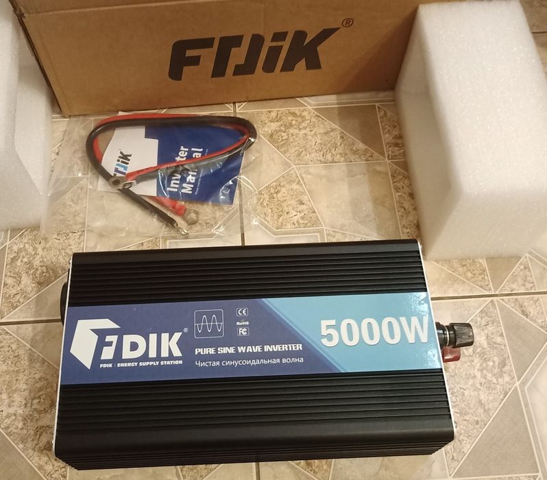 Przetwornica Napięcia Czysty SINUS Samochodowa Konwerter DC/AC 12V 230