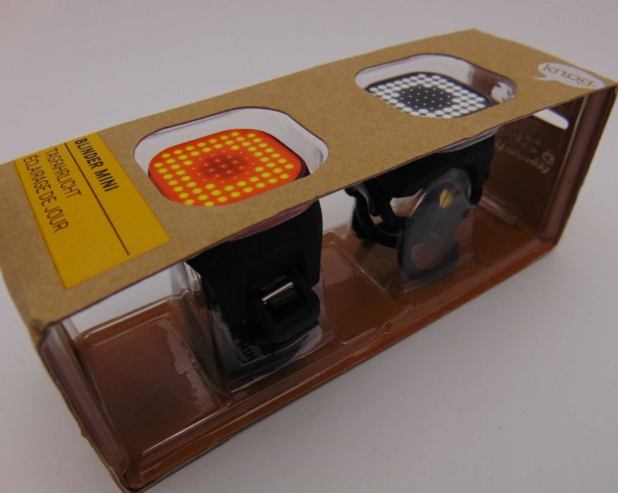 KNOG Blinder Mini SQUARE Zestaw Lampek na rower i hulajnogę # USB # IP67 # NOWE