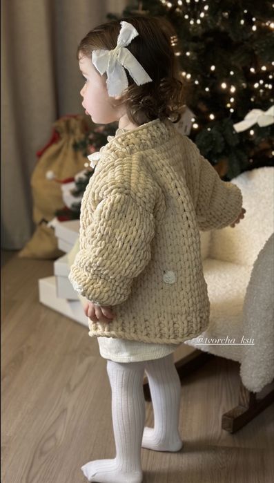 Вʼязані кардигани ручної роботи, family look