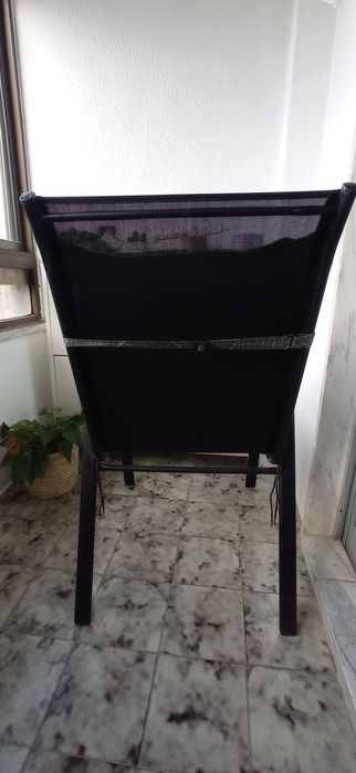 Cadeira de jardim com almofada