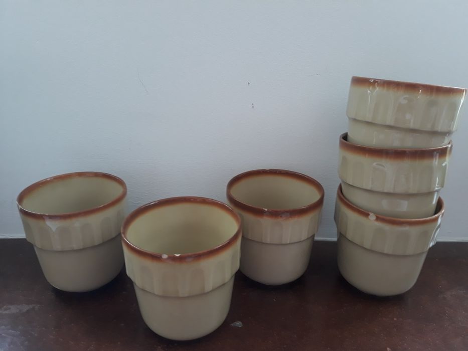 Kubki ceramiczne PRL