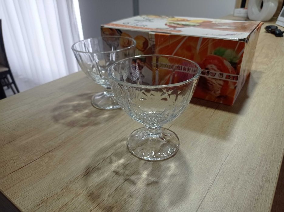 Pucharki Do Deserów KADAX Szklane 300ml 6szt  - 5 kompletów