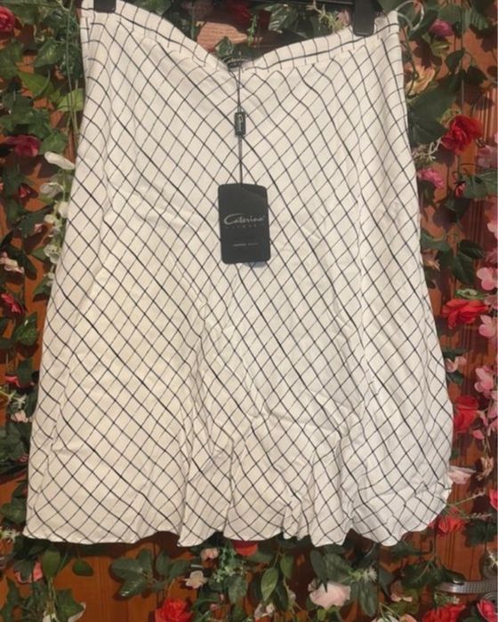 Spódnica w kratkę caterina 38