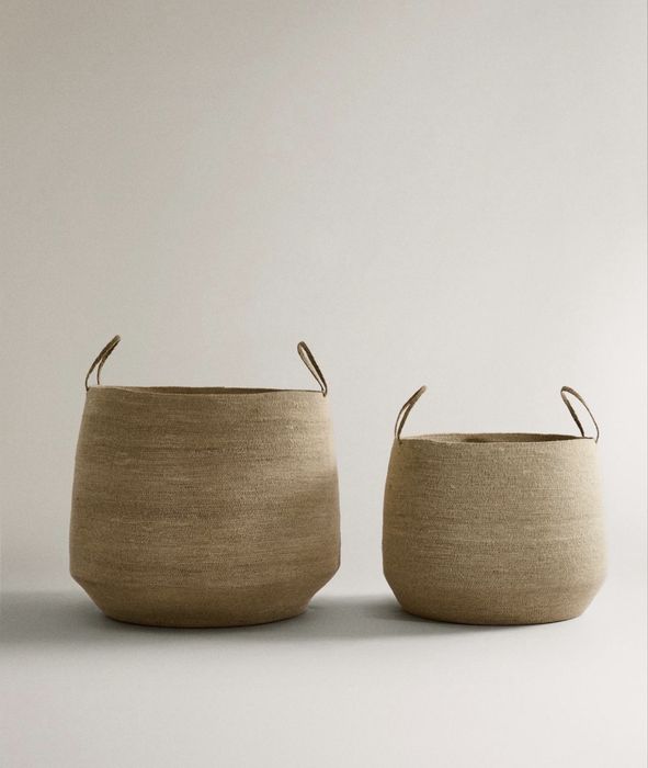 Cesto Seagrass com asas Zara Home