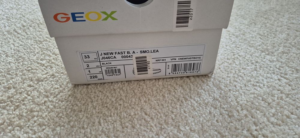 Mokasyny skórzane Geox