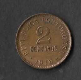 Moeda de 2 Centavos. Portugal 1918