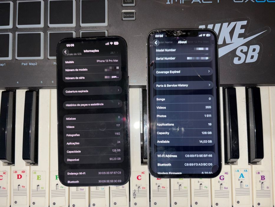 Iphone 12 pro max partido bloqueado para a Nos e 13 pro max  100%