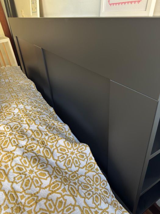 Cama casal IKEA (160*200) com cabeceira
