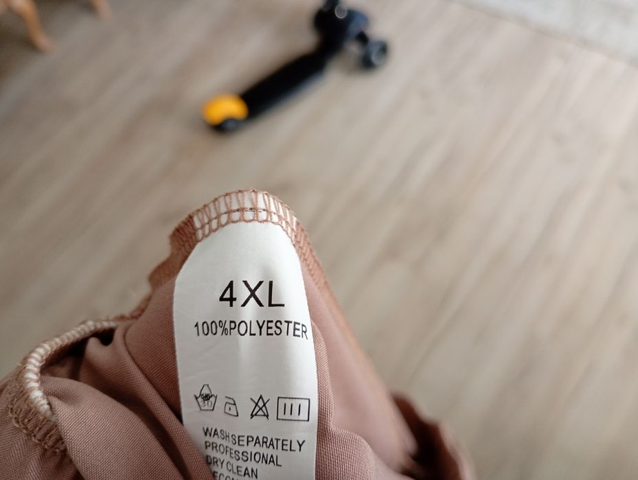 Nowe spodnie damskie szerokie 4xl brudny róż