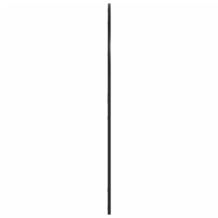 Vidaxl Lustro Ścienne, Czarne, 100X110 Cm, Zakończone Łukiem, Żelazo