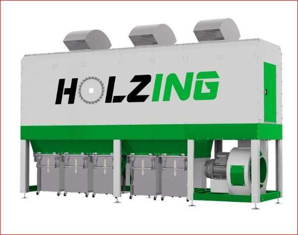 Aspiração Holzing 20cv 15.000m3/h