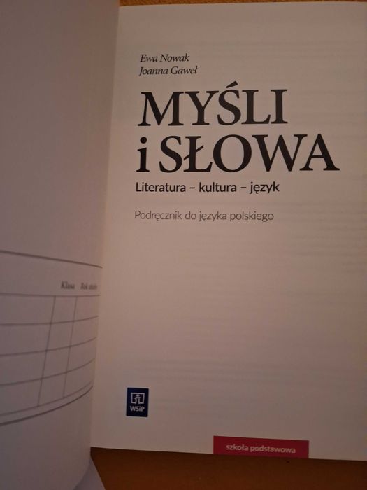 Myśli i słowa klasa 8 WSiP