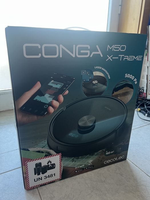 Vendo Robot Aspirador Cecotec Conga M50 X-Treme, novo e selado.