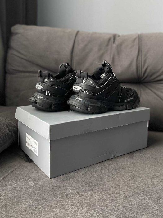 Кросівки Balenciaga Track 3.0 Black | кроси Баленсіага Трек 3.0 чорного кольору текстиль