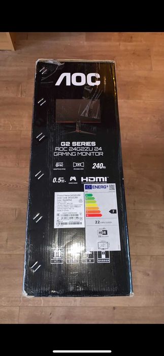 Monitor Gaming AOC 24G2ZU/BK 24'' IPS FHD 240hz 0.5 ms (NOVO)